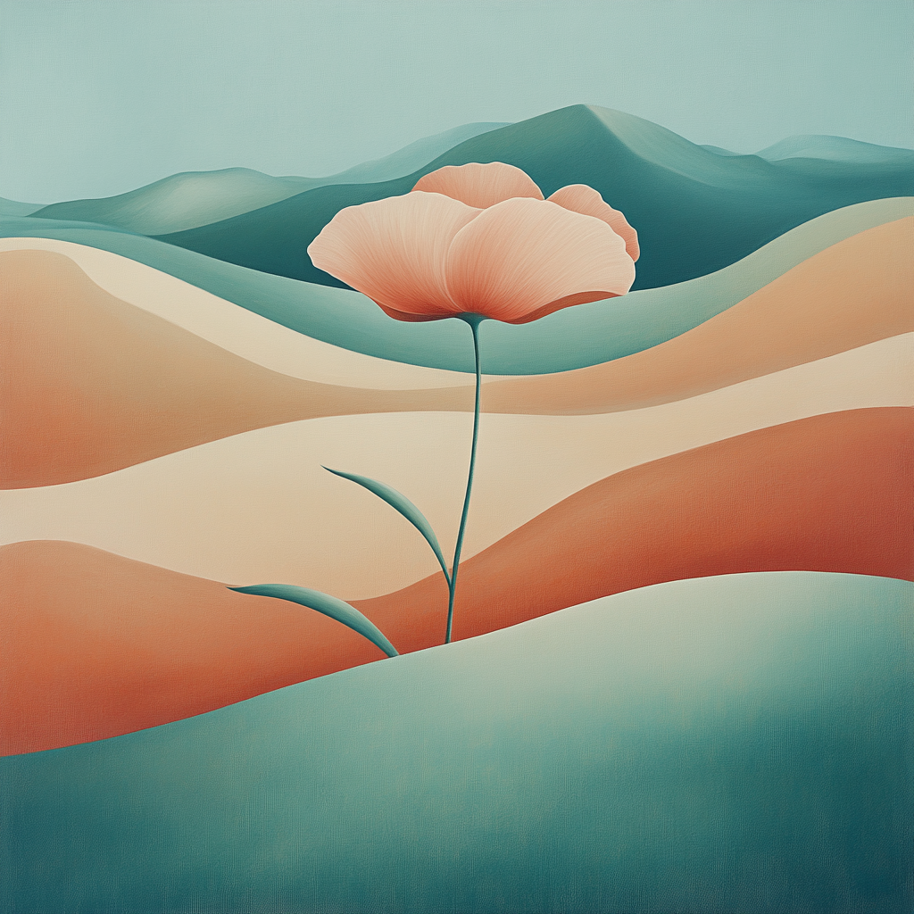 Georgia OKeeffe Inspired Desert Dune Numbered painting kits