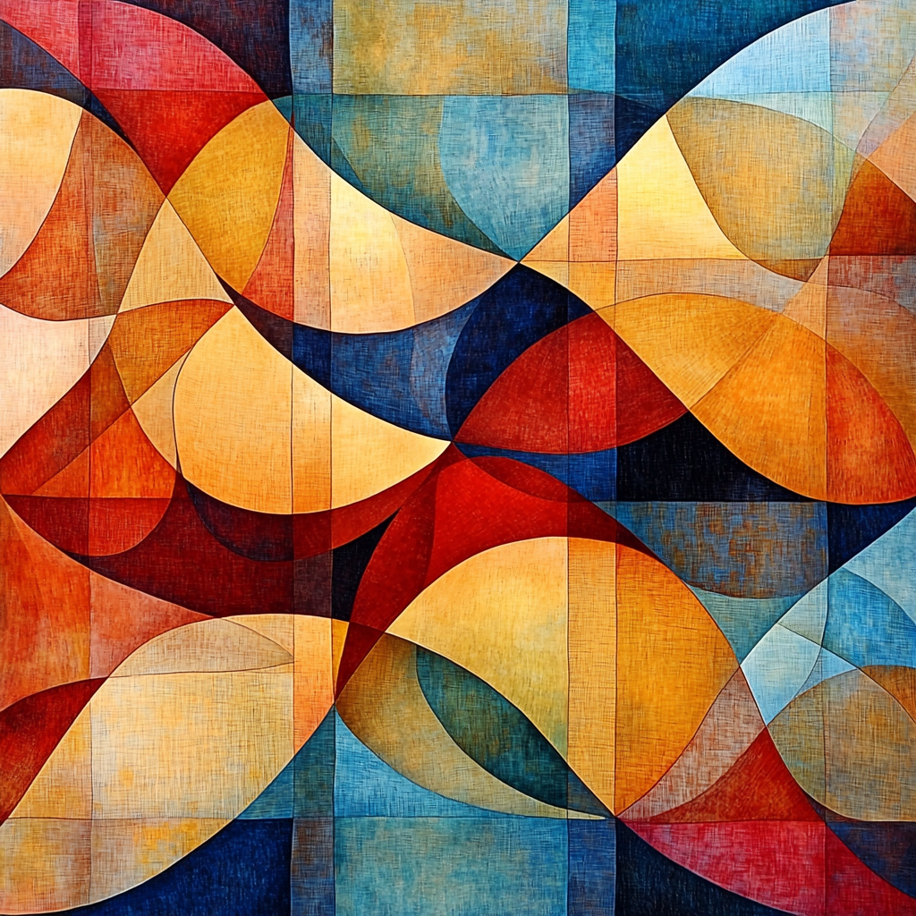 Paul Klee Inspired Melody Of Geometric Whispers DIY Paint By Numbers