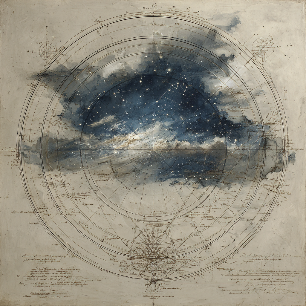 Leonardo Da Vinci Inspired Harmonic Constellations paint by color