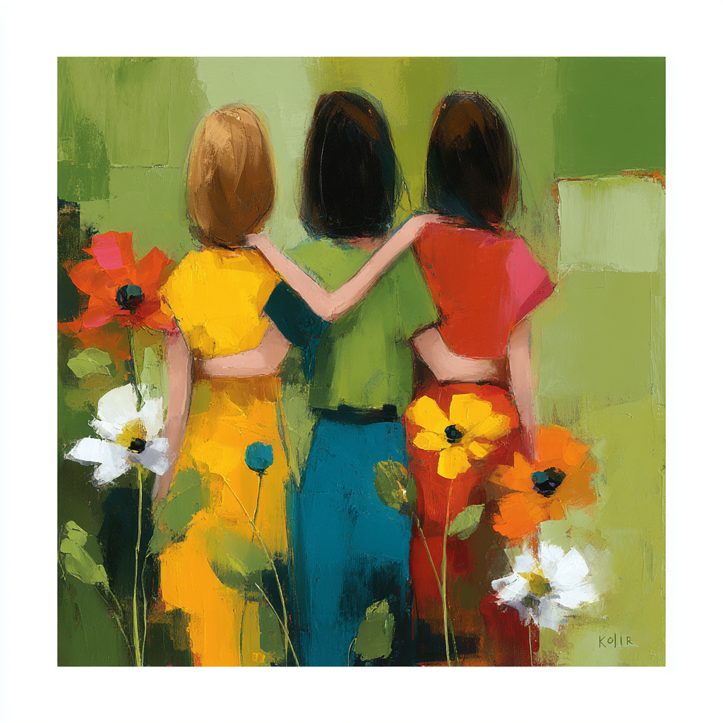 Mother's Loving Guidance Paint By Numbers Art