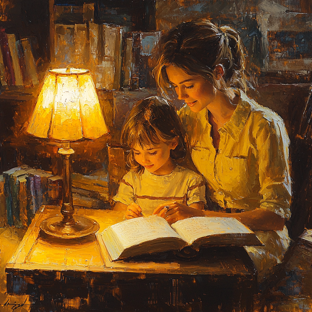 Evening Tales And Tenderness Painting By Numbers Kit