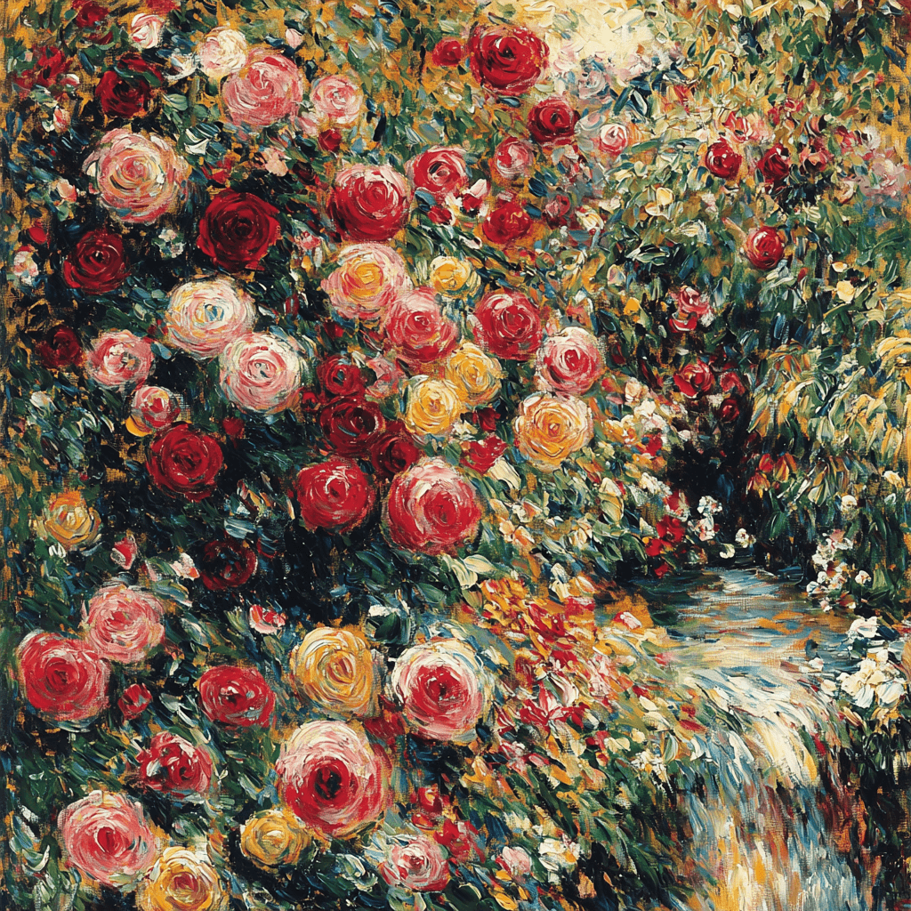 Pierre-Auguste Renoir Inspired Floral Symphony Of Colors Painting Number Kit
