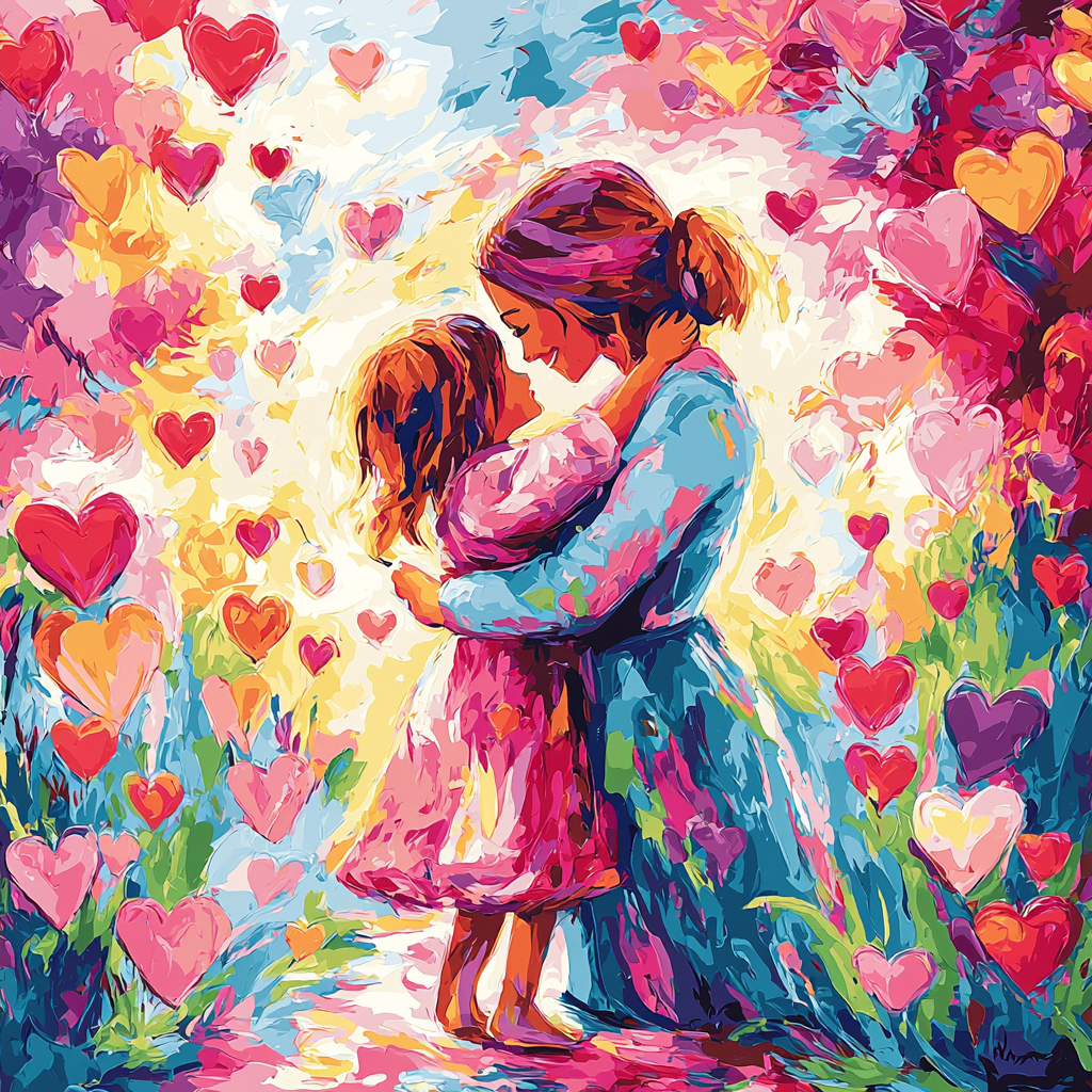 Kisses And Hugs Painting Number Kit