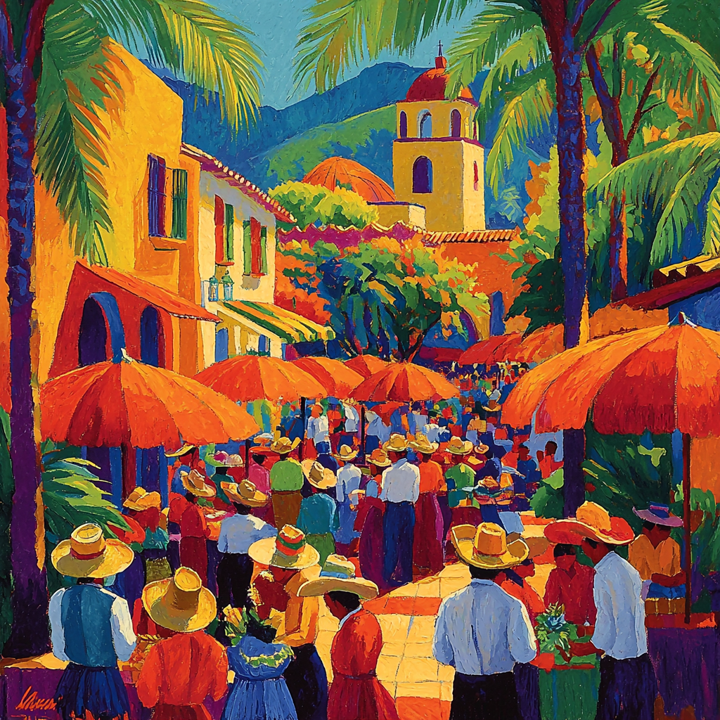 Diego Rivera Inspired Vibrant Mexican Fiesta Painting By Numbers Kit