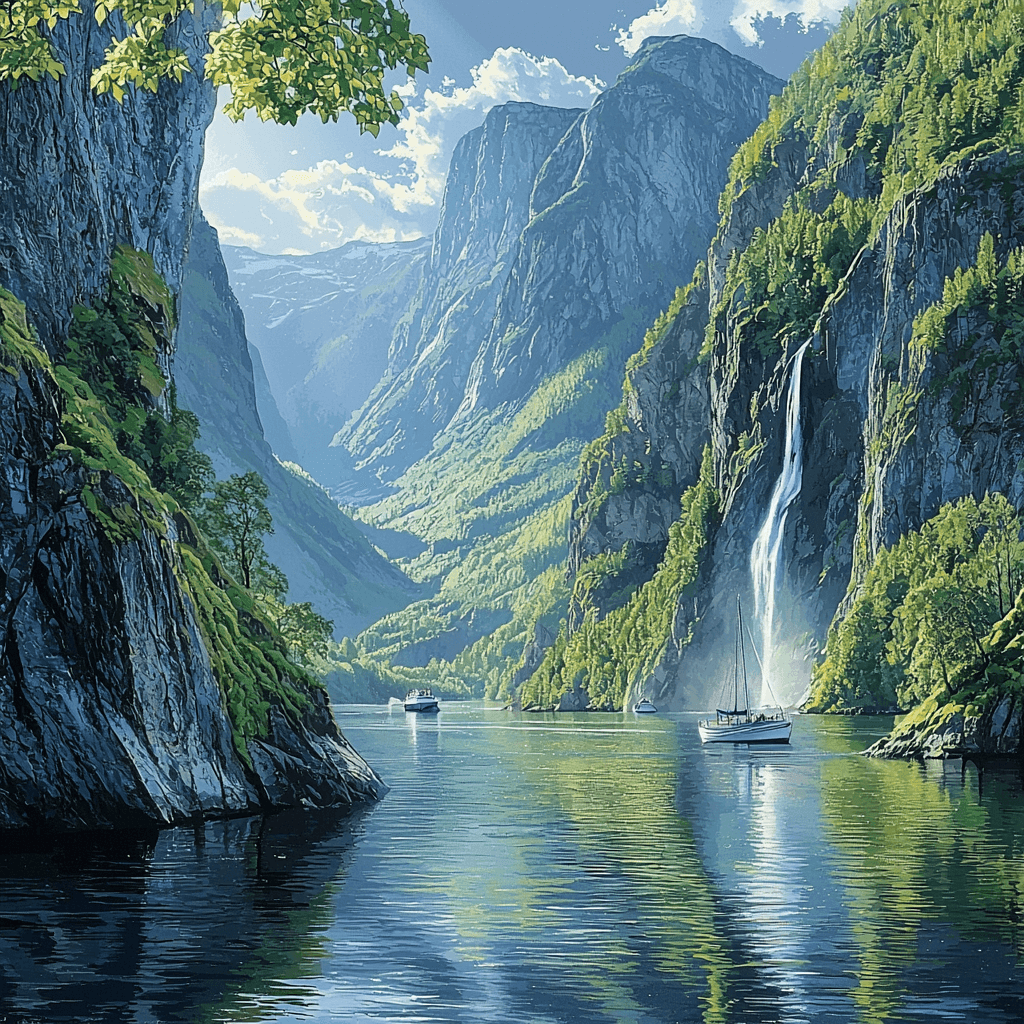 Scenic Fjords Of Norway Paint By Color