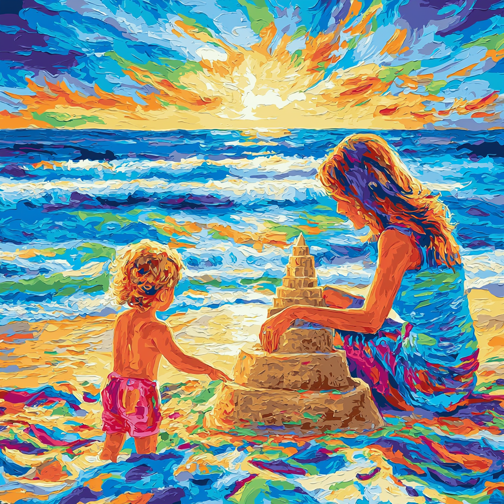 Building Sandcastles Together Paint By Color