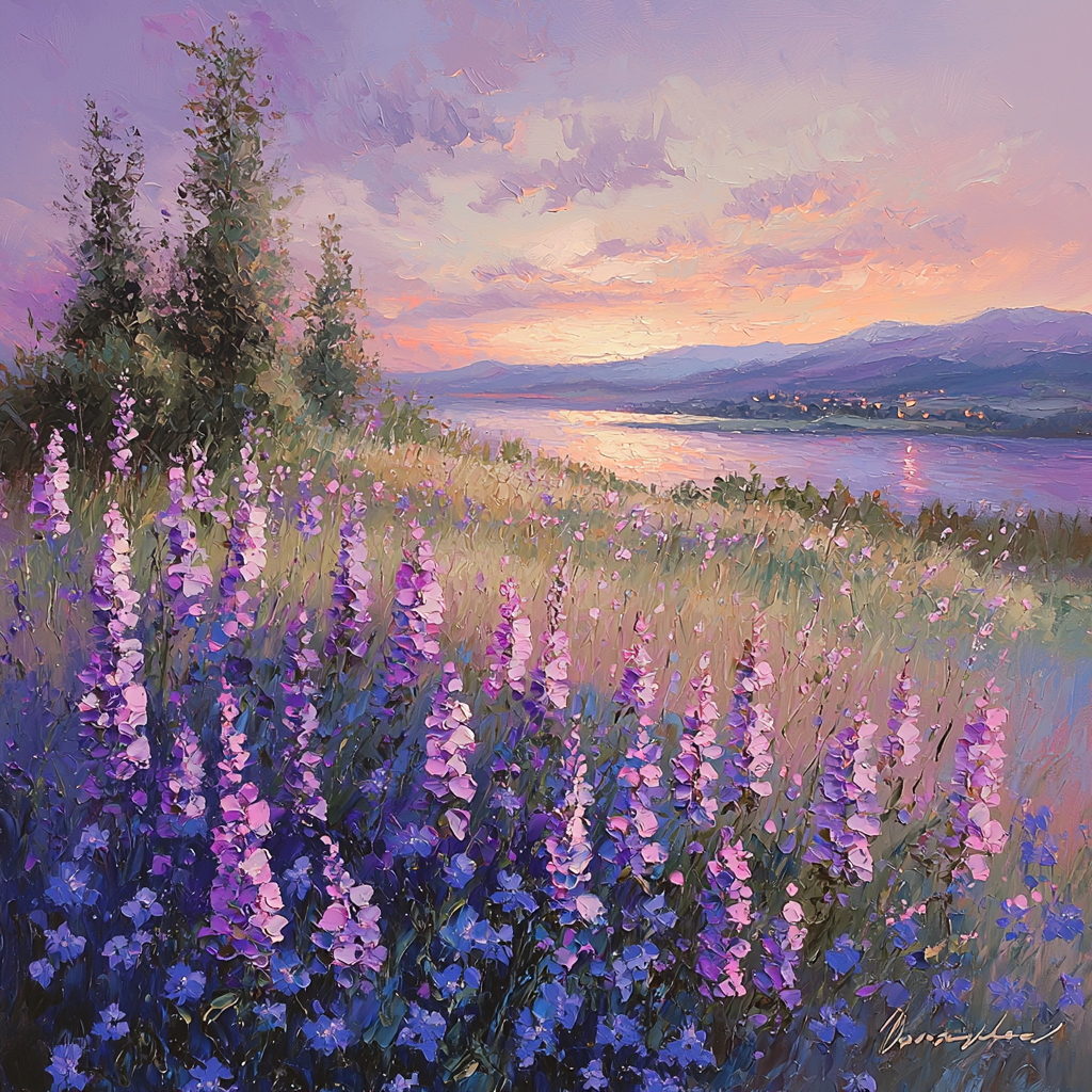 Twilight Walk With Mom Paint By Color