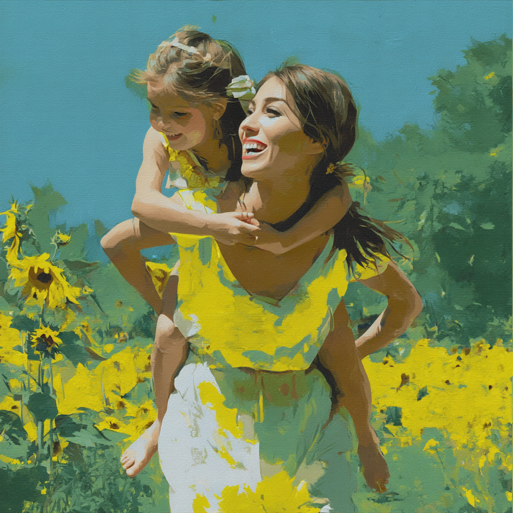 A Day In The Sunshine Painting Number Kit