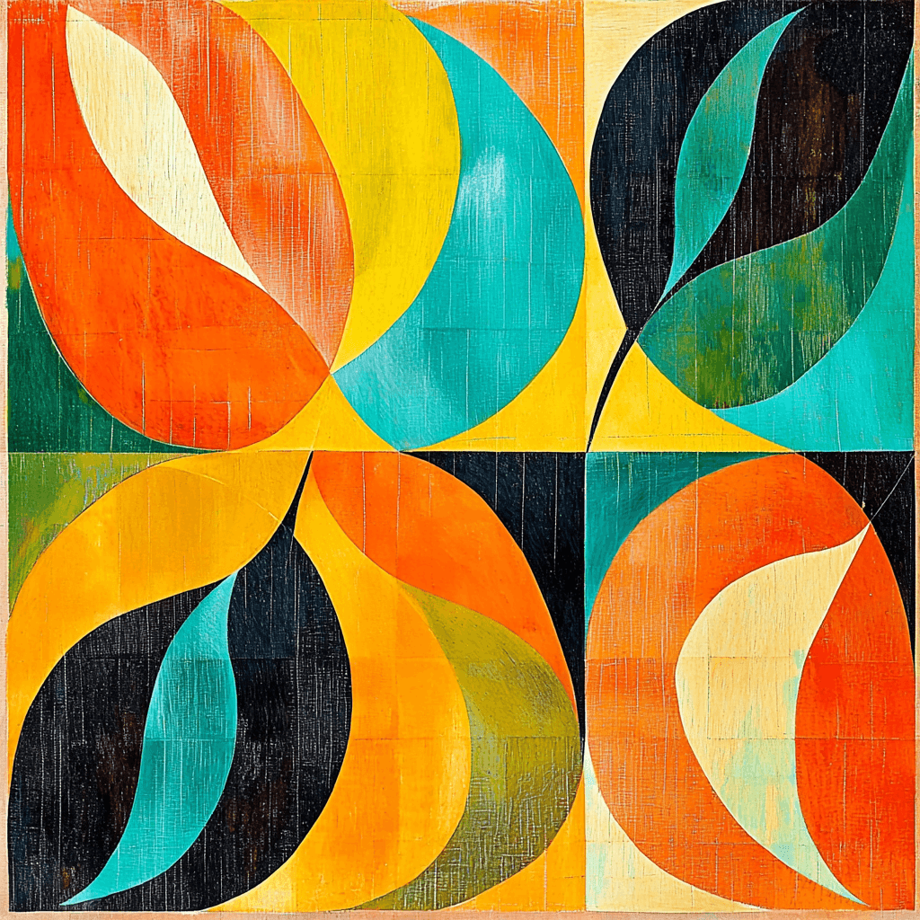 Matisse Inspired Abstract Flow Paint By Numbers Kits