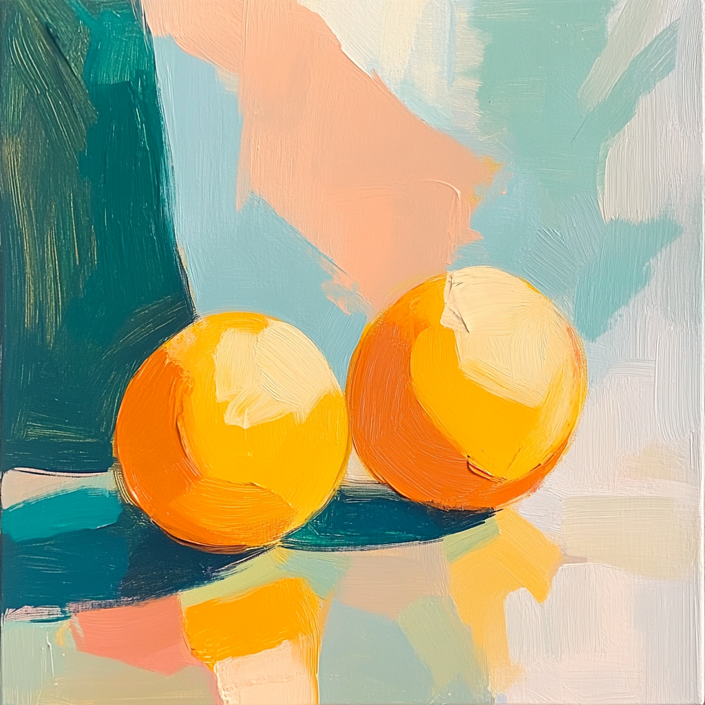 Paul Cézanne Inspired Citrus Study Abstract Paint by numbers kits