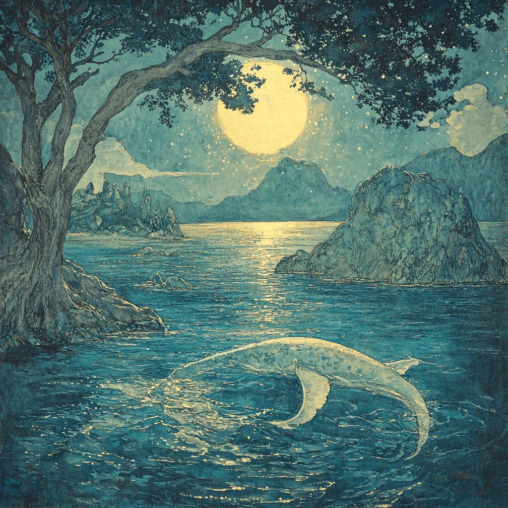 Arthur Rackham Inspired Mythical Waters Paint By Color