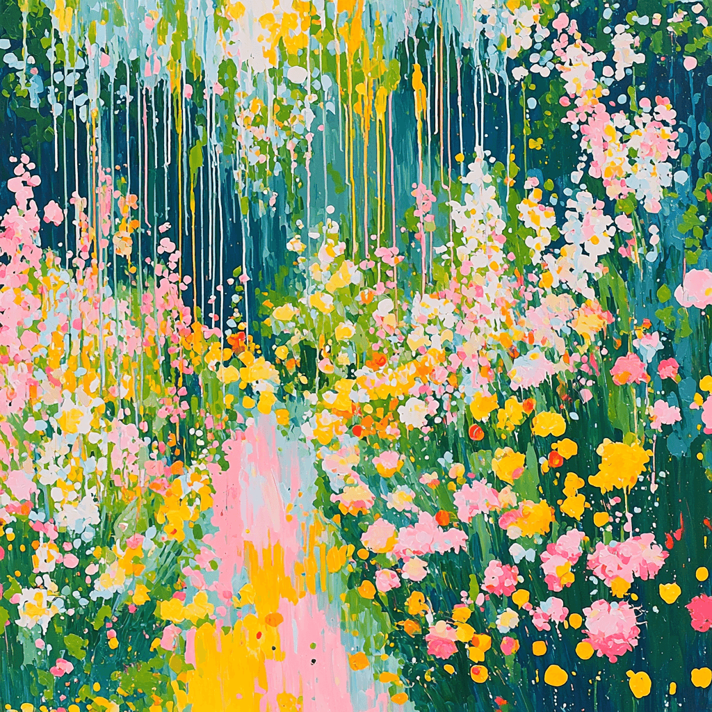 Jackson Pollock Inspired Pollock's Garden Paint By Numbers