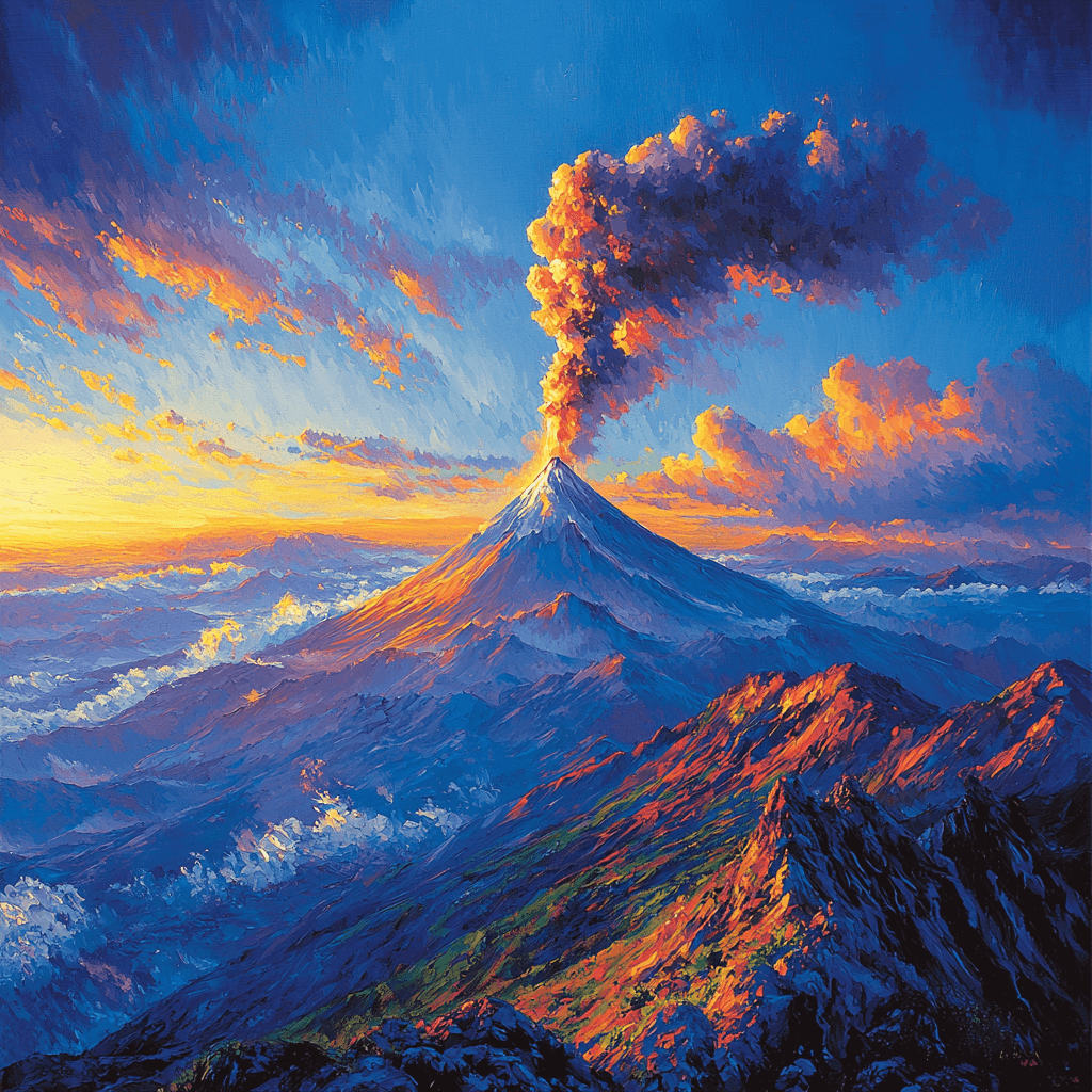 Acatenango Volcano Hike Numbered Painting Kits