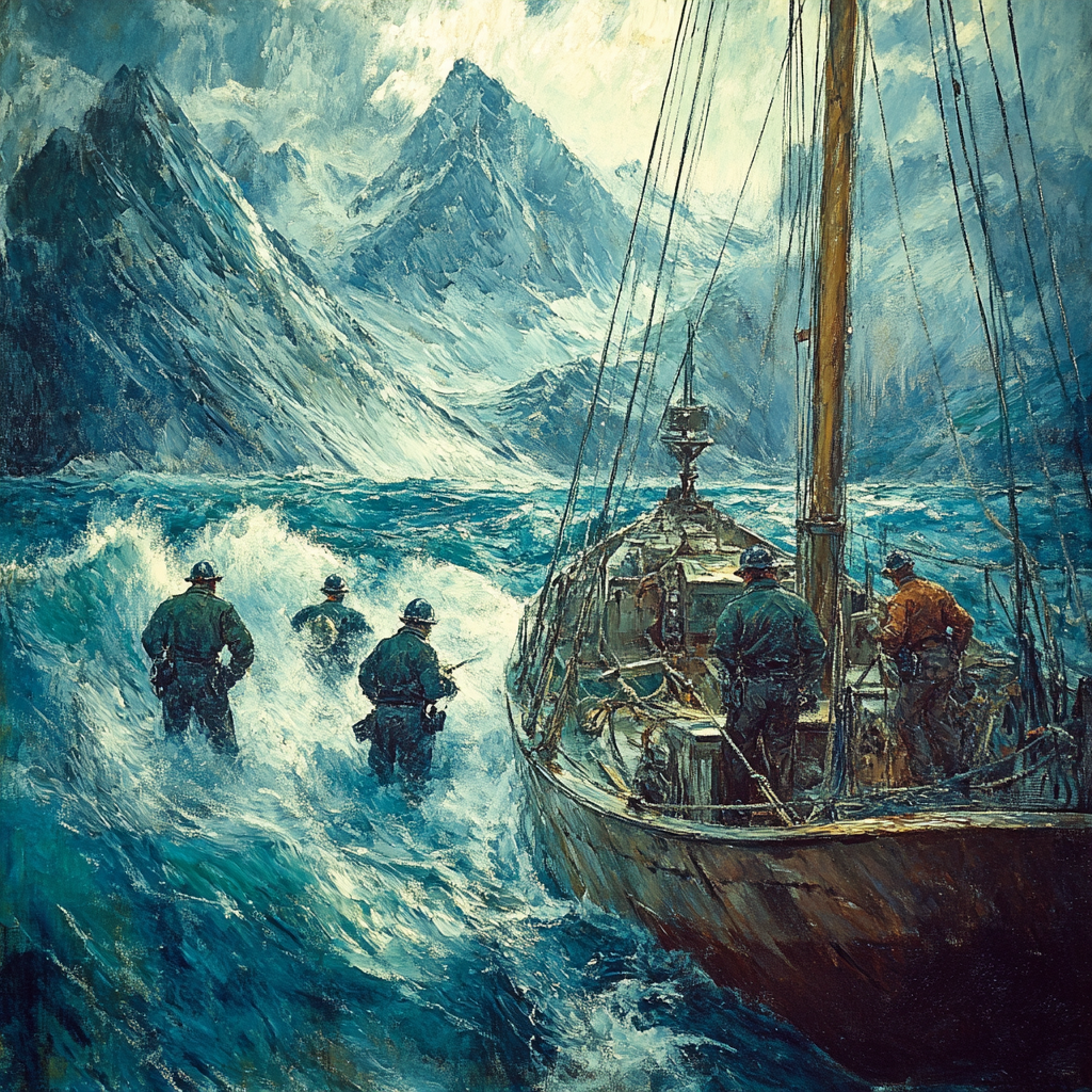 Winslow Homer Inspired Coastal Rescue Painting by numbers kit