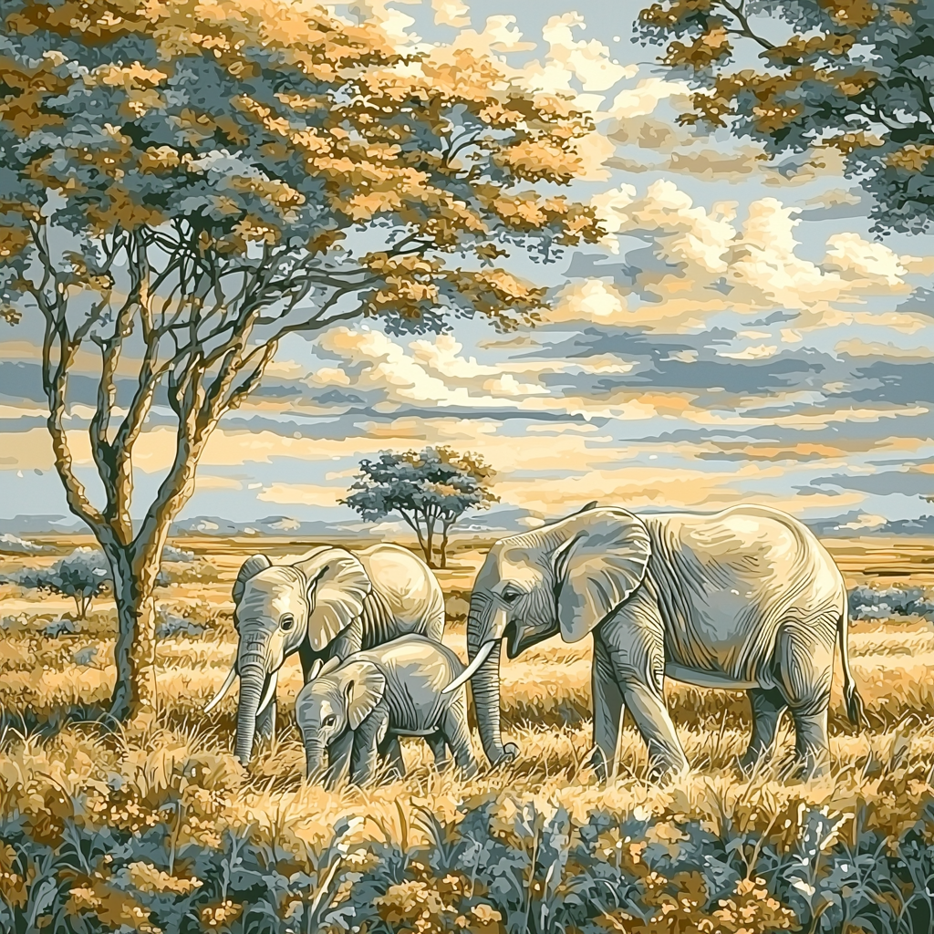 Gentle Giants Of Love Paint By Number