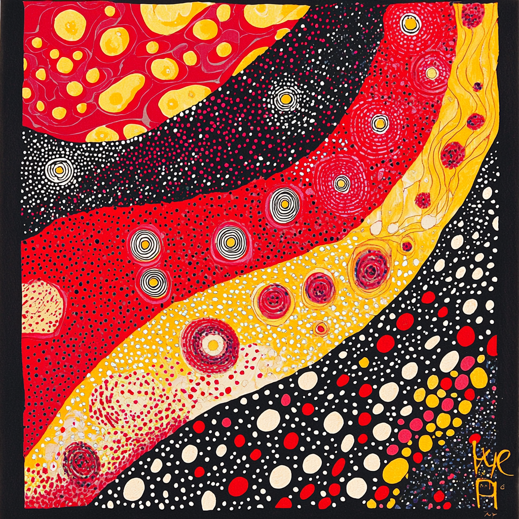 Yayoi Kusama Inspired Rhythms Of Infinity Paint By Number