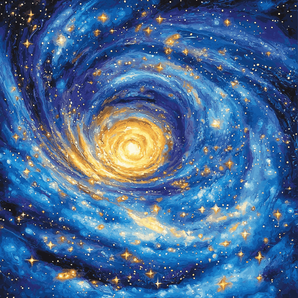 Vincent Van Gogh Inspired Galaxy Journey Paint By Number