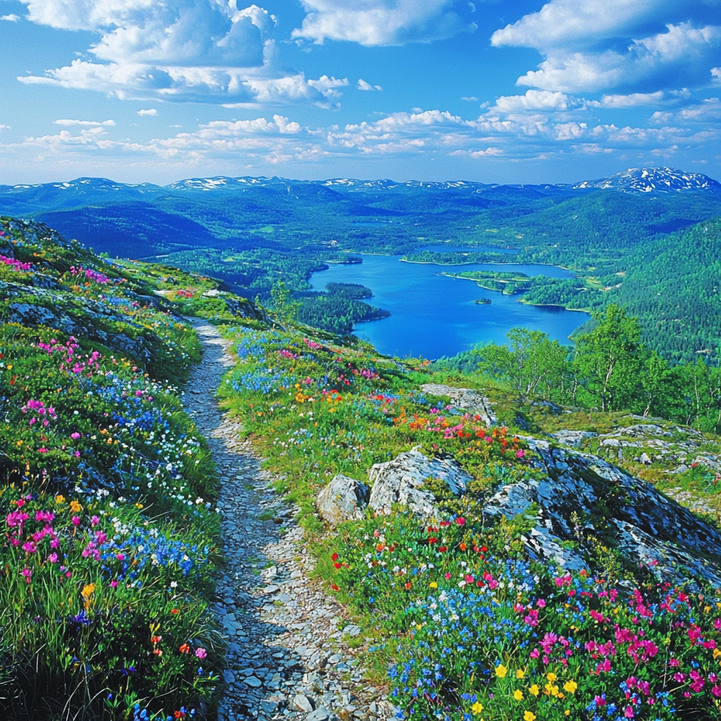 Kungsleden Trail - Sweden DIY Paint By Numbers