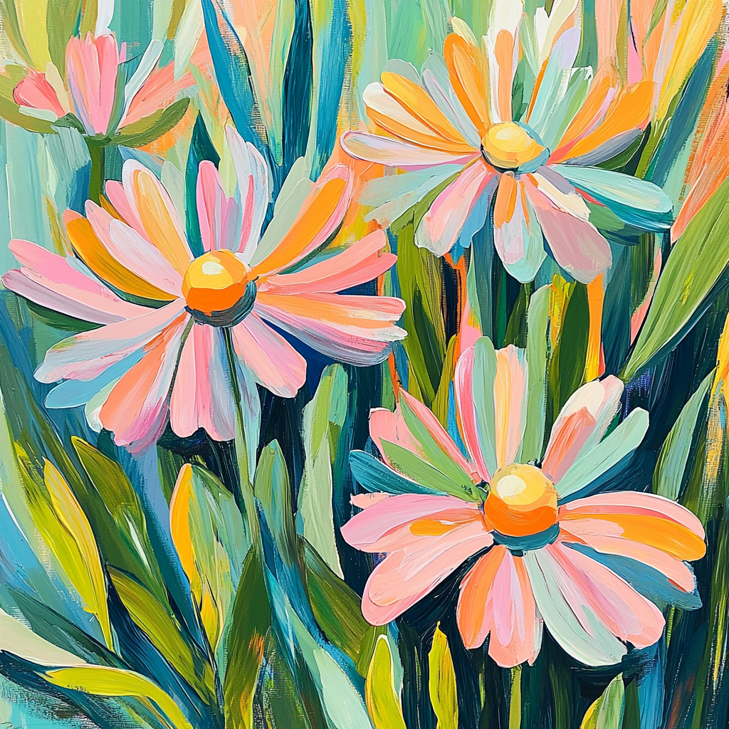 Paul Cézanne Inspired Whimsical Blossom Hues DIY Paint By Numbers