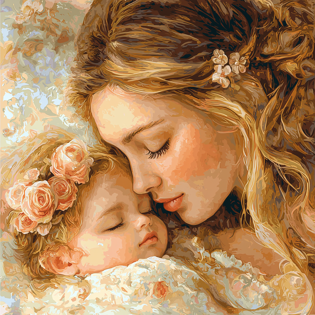 Portrait Of Tenderness Paint By Color