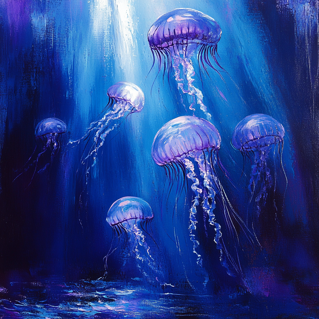 Caravaggio Inspired Deep Sea Dusk paint by color