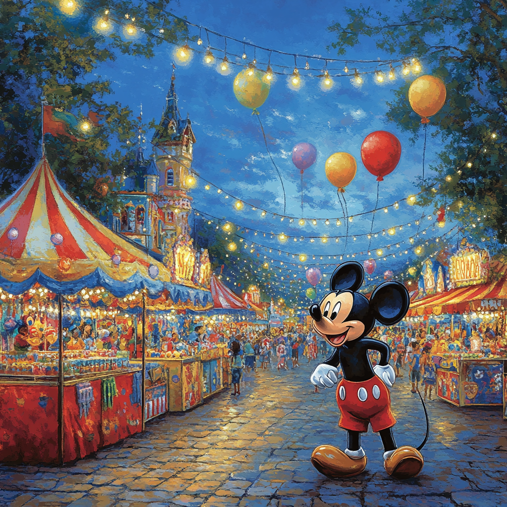 Mickey Mouse’s Festival Fun Fair Number painting