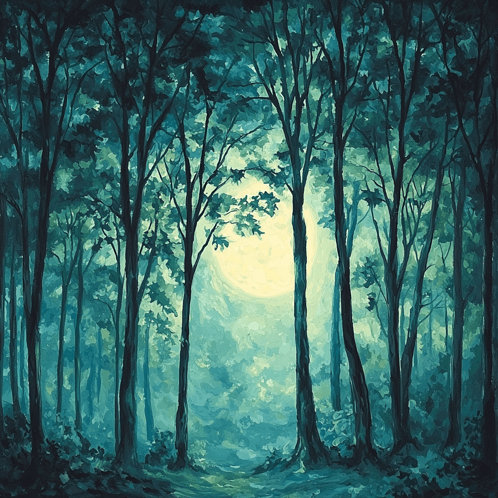 Caspar David Friedrich Inspired The Enchanted Forest Paint By Color
