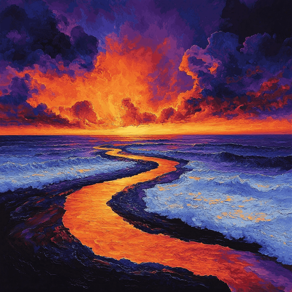 Michelangelo Inspired Vibrant Horizons DIY Paint By Numbers