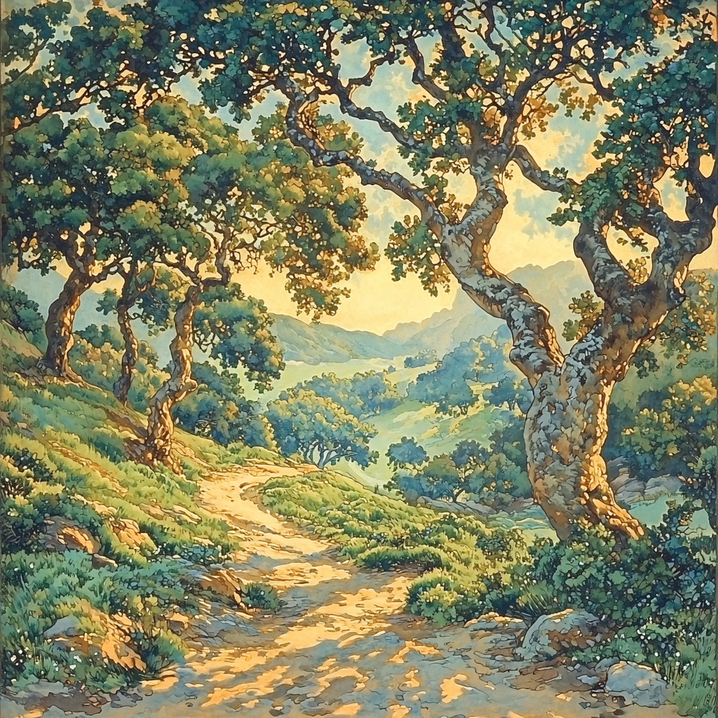 Alphonse Mucha Inspired Whispering Wilderness Paint By Numbers