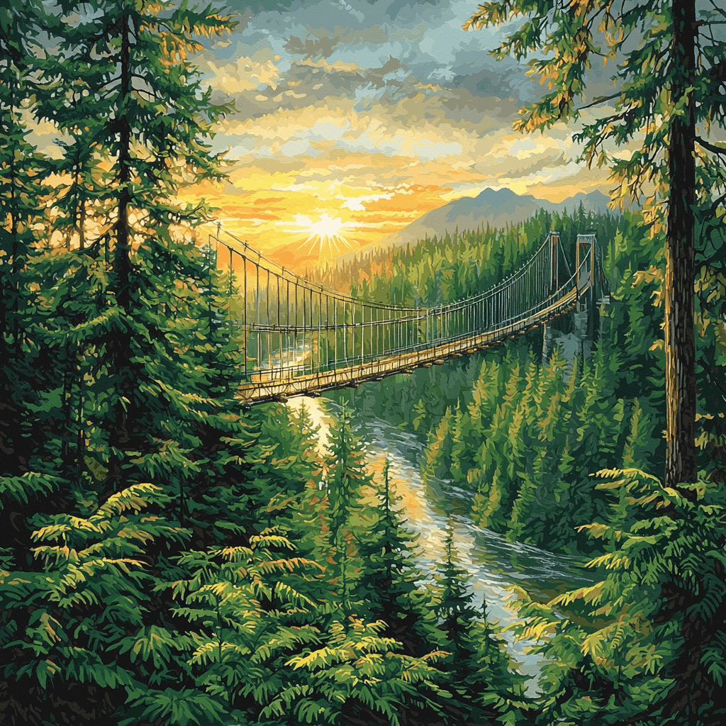 Capilano Suspension Bridge Park - Canada Paint By Numbers Kits