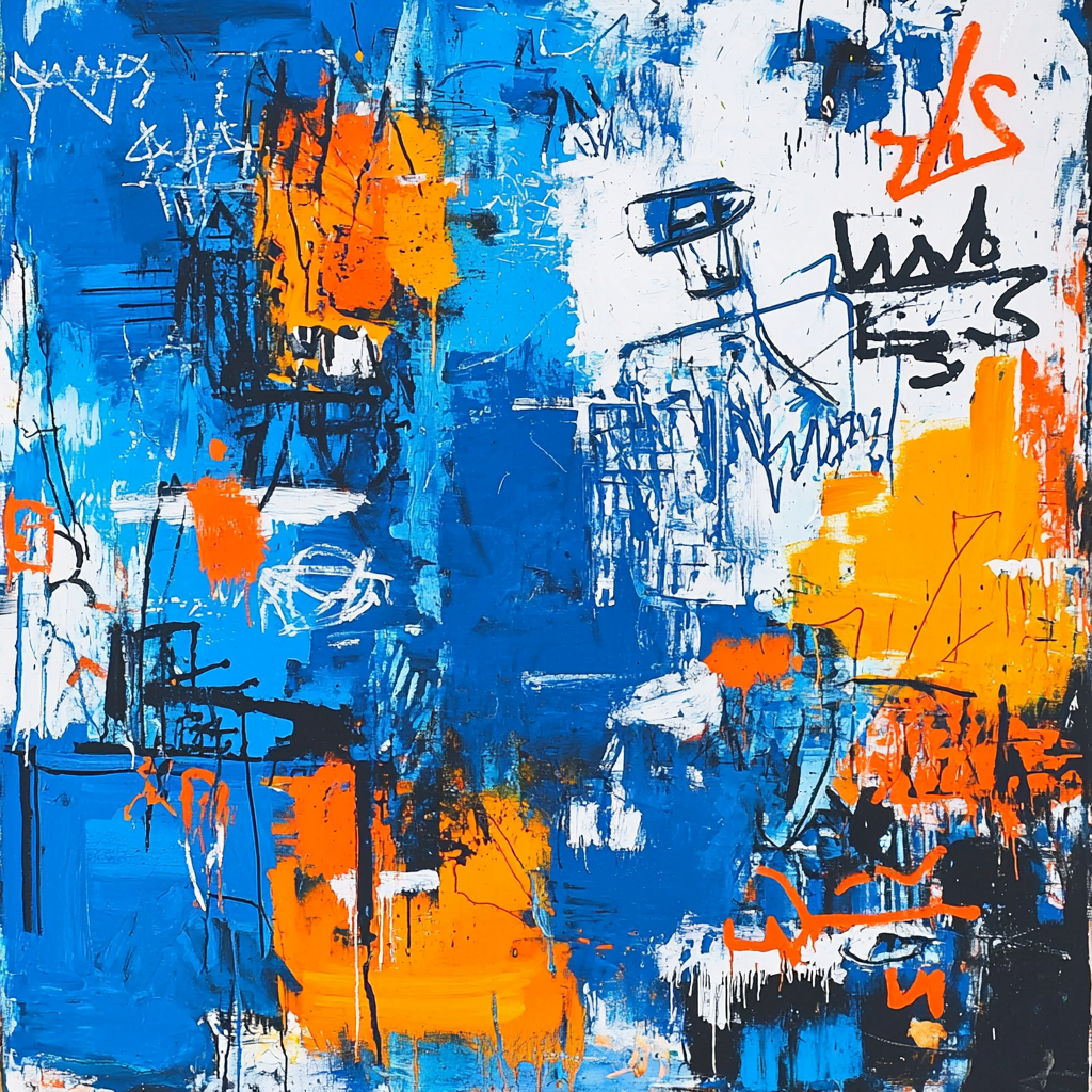 Jean-Michel Basquiat Inspired Metropolis Melodies Painting Number Kit