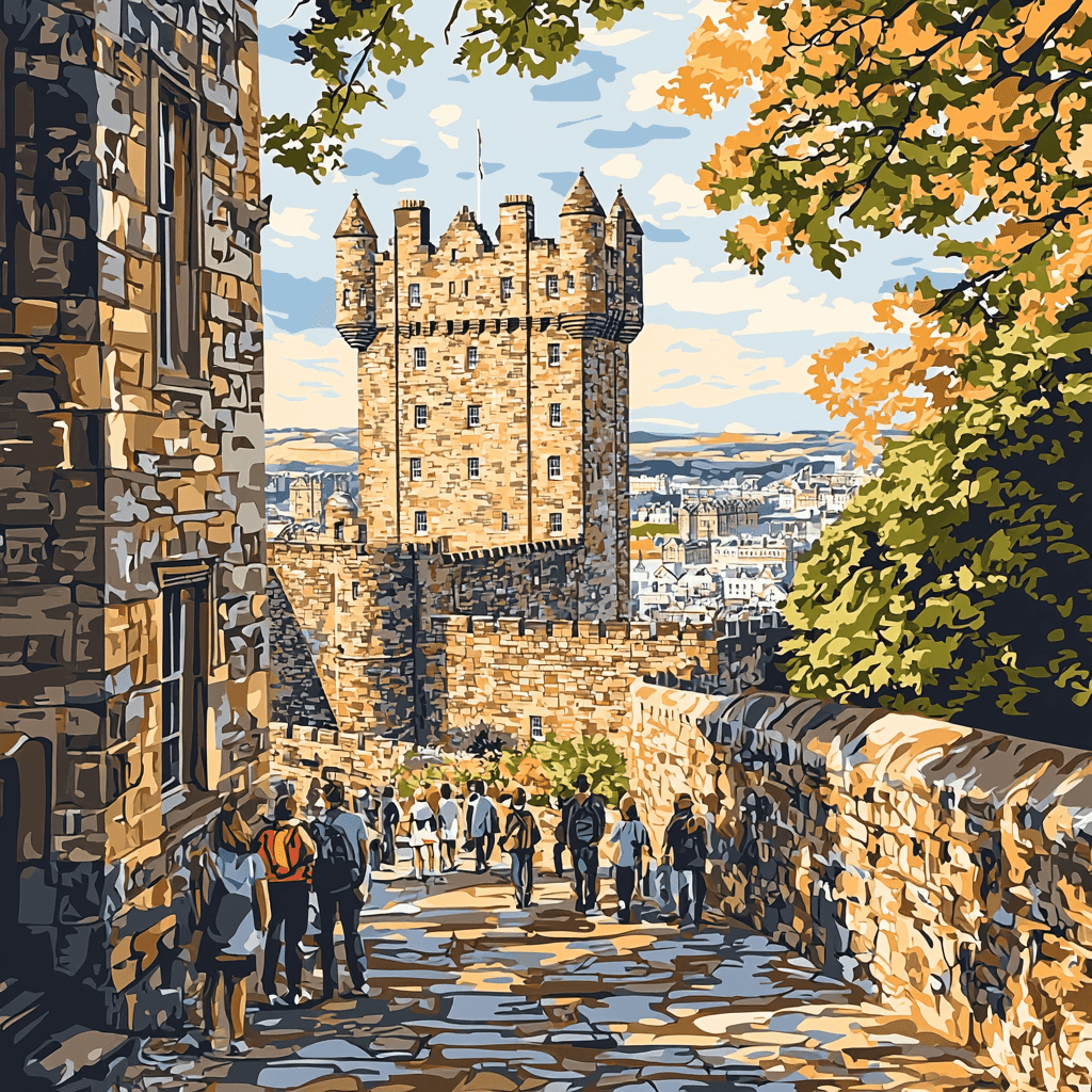 Edinburgh Castle Paint By Color
