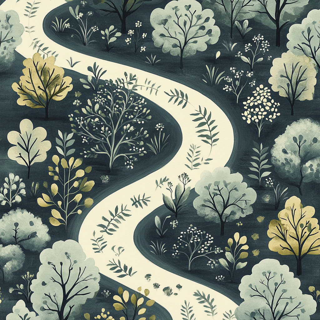 M.C. Escher Inspired Moebius Garden paint by color