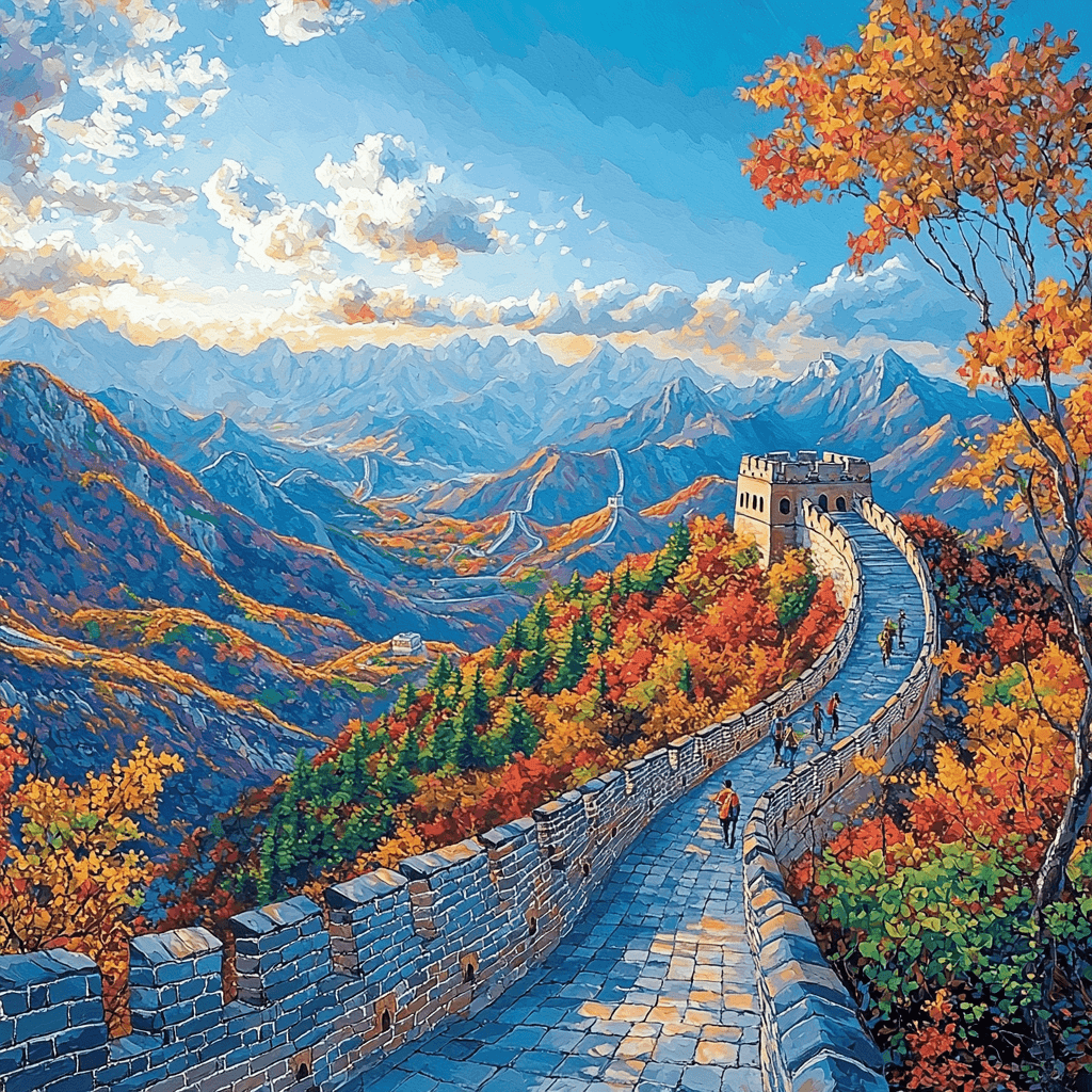 The Great Wall Of China DIY Paint By Numbers