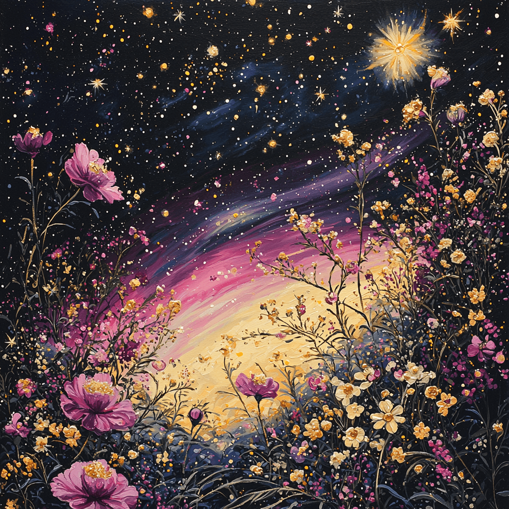 Salvador Dalí Inspired Cosmic Blooms DIY Paint By Numbers