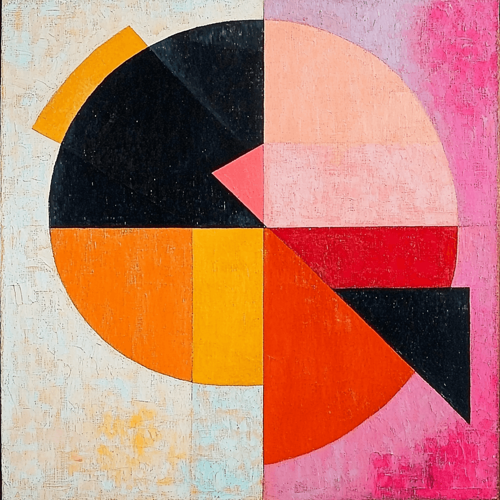 Kazimir Malevich Inspired Space Age Geometry Numbered Painting Kits