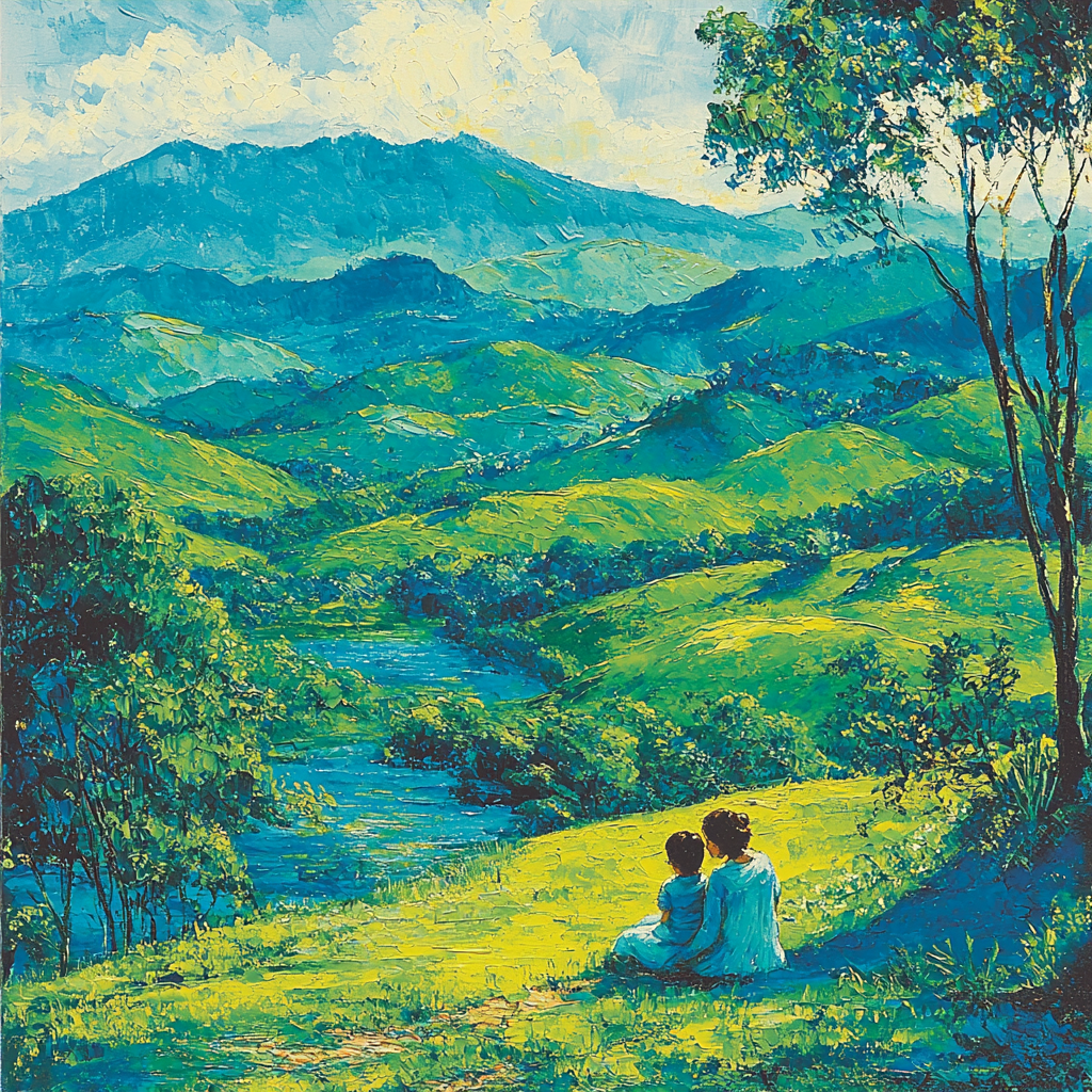 Embrace Of The Hills Paint By Numbers Art