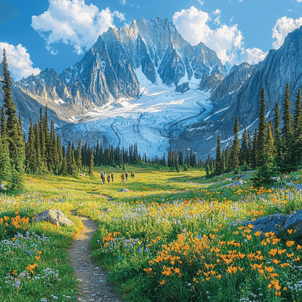 Mount Edith Cavell - Jasper National Park Painting Number Kit