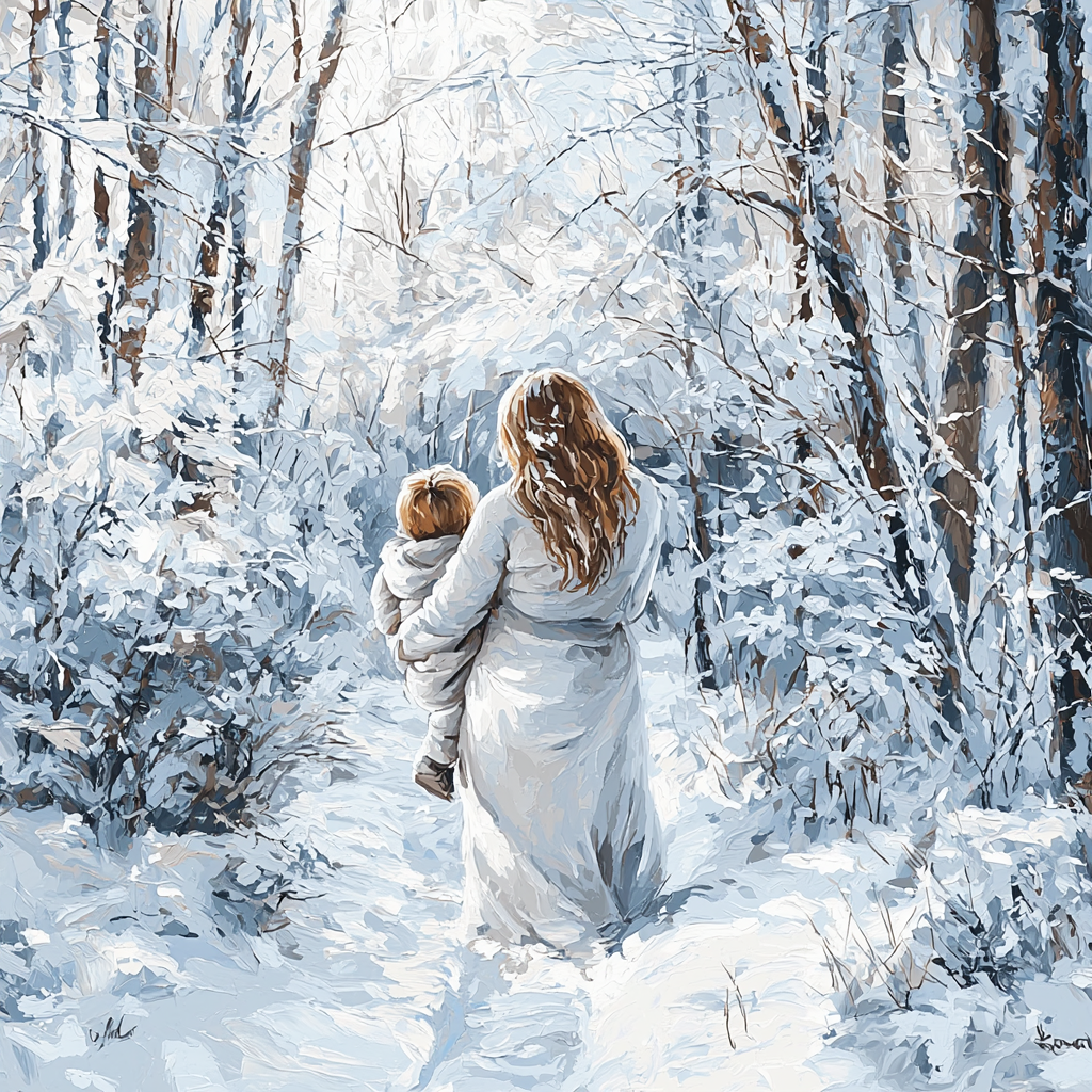 Winter’s Silent Love DIY Paint By Numbers