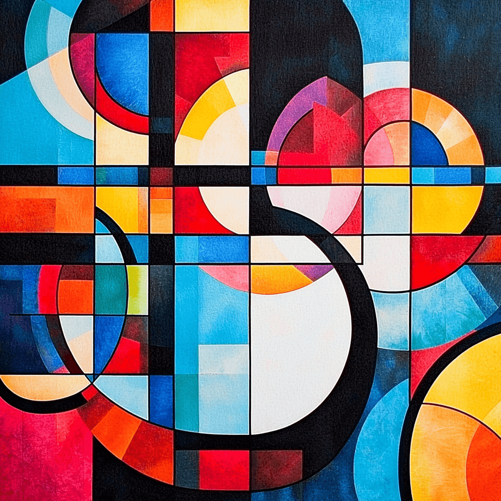 Wassily Kandinsky Inspired The Harmony Of Colors Paint By Numbers Kits