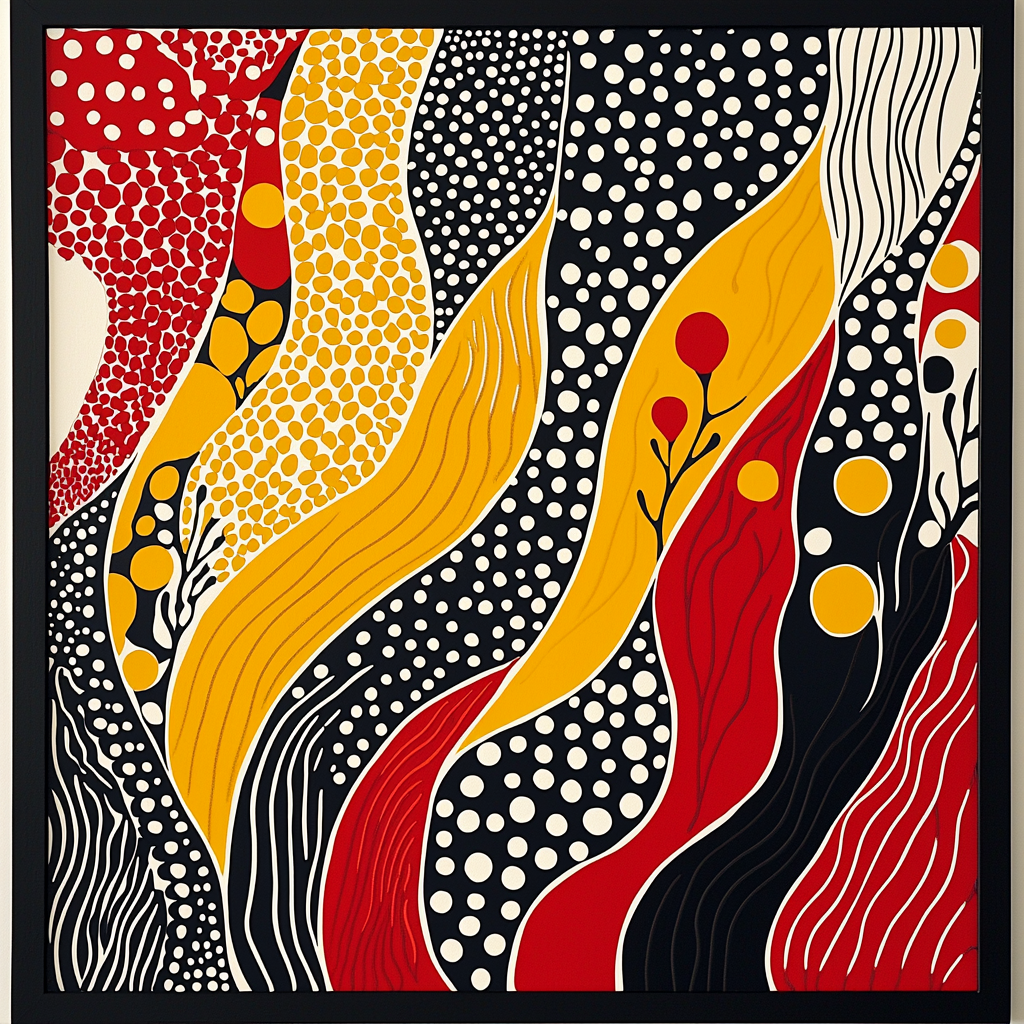 Yayoi Kusama Inspired Vibrant Dimensions Painting By Numbers Kit