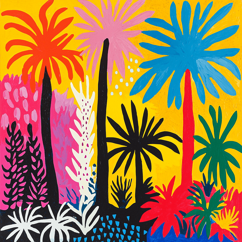 Henri Matisse Inspired Jungle Vibrance Paint By Numbers Art