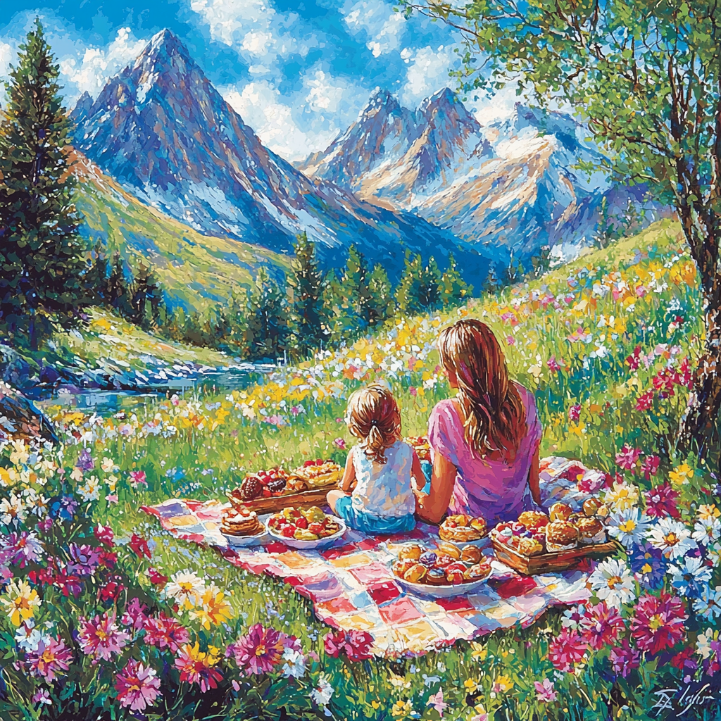 Spring Picnic Delight Paint By Numbers Kits
