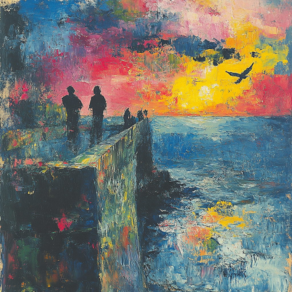 Edvard Munch Inspired Storm Of Emotion paint by numbers