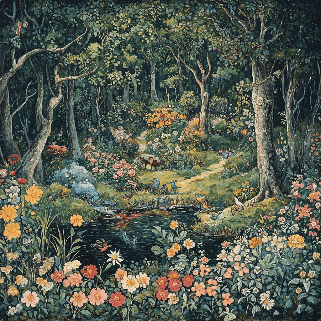 Arthur Rackham Inspired Fantasy Forest Enchantment Numbered Painting Kits