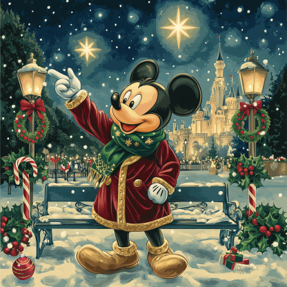 Mickeys North Star Carol DIY paint by numbers