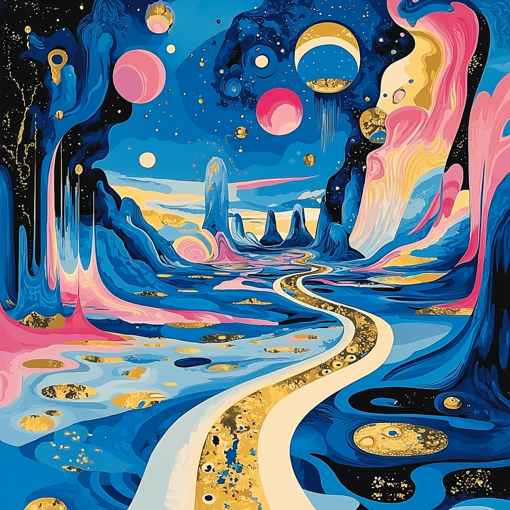 Salvador Dalí Inspired Elysian Dreamscapes Number Painting