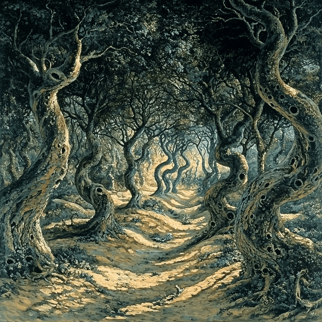 Salvador Dali Inspired Dali's Dream Forest Paint By Numbers
