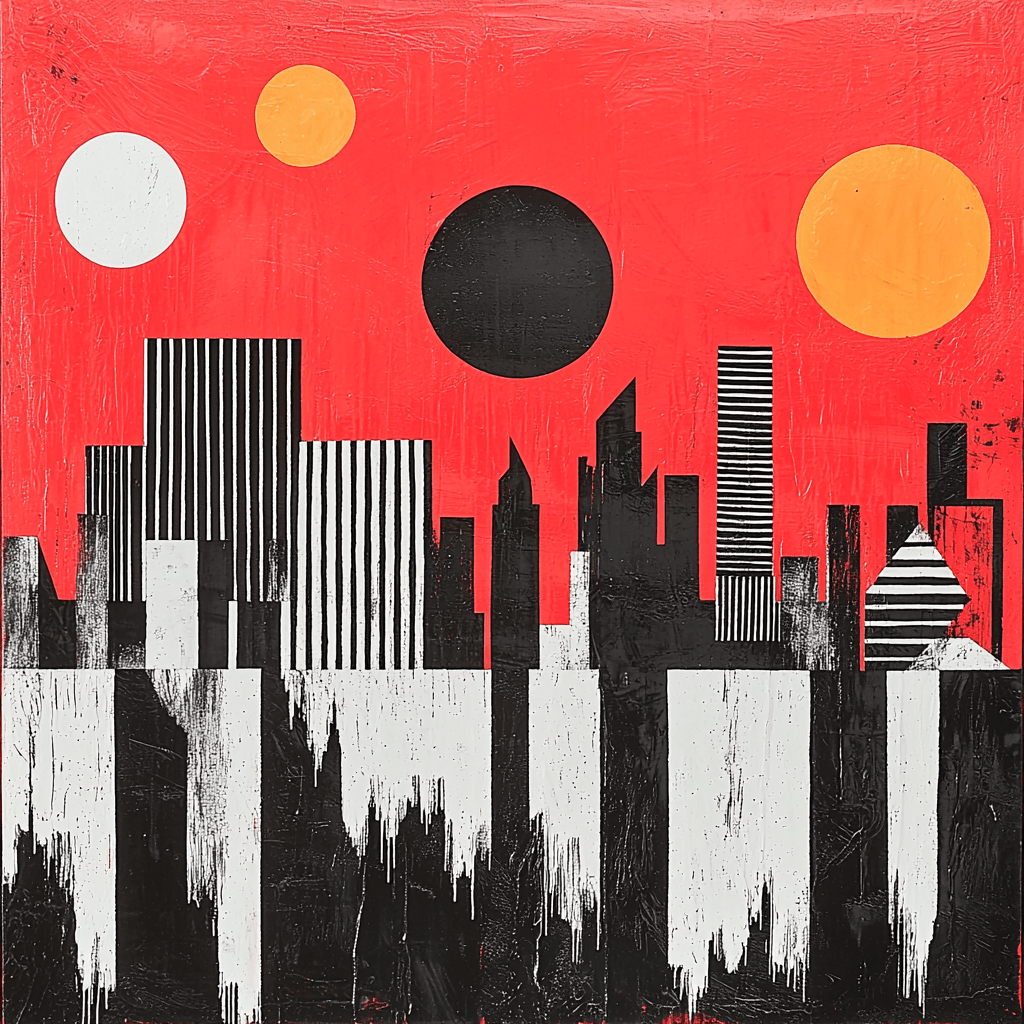 Banksy Inspired Urban Discontent Paint By Color