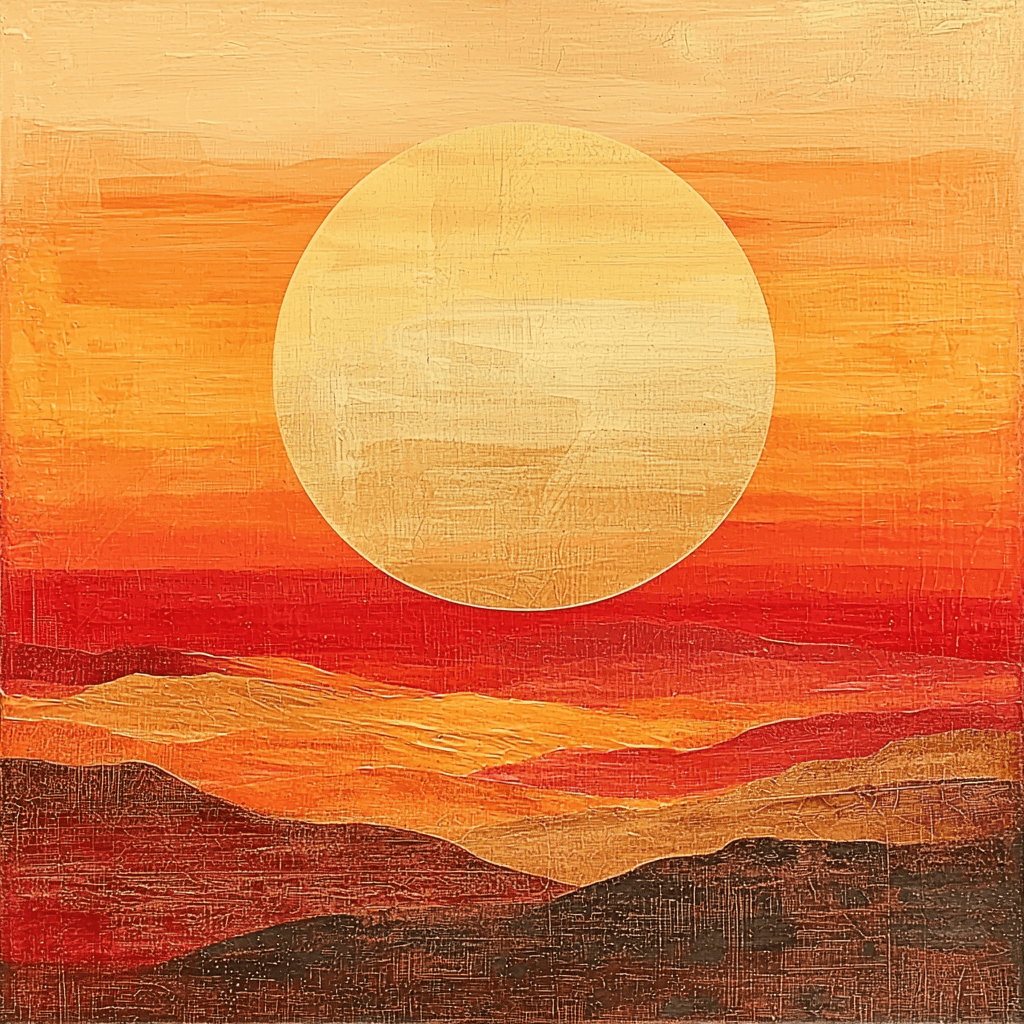 Paul Klee Inspired Mystical Savannah Sunset Paint By Numbers